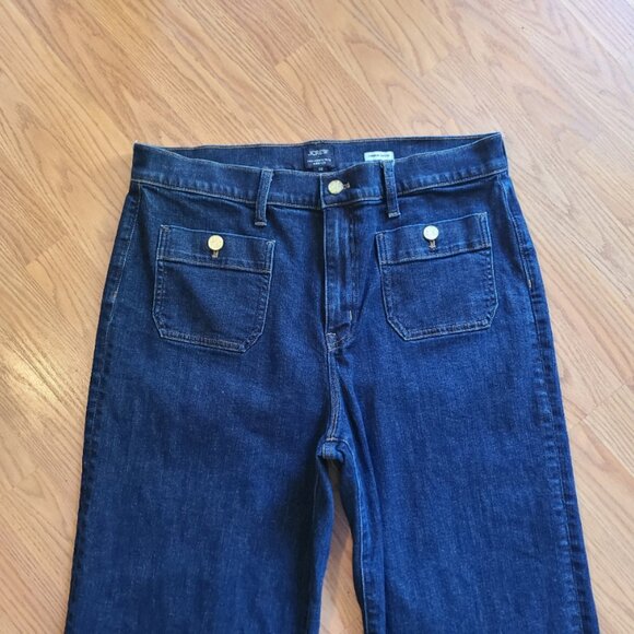 NEW NWOT! J. CREW SLIM HIGH-RISE WIDE LEG SAILOR JEANS PREMIUM EDITION sz 32 - Picture 3 of 6